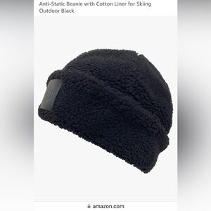 NWT Black Sherpa Hat